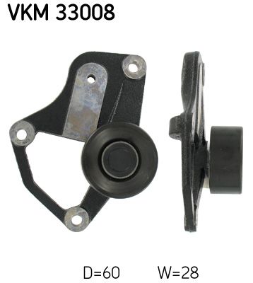 Obrázok Vratná/vodiaca kladka rebrovaného klinového remeňa SKF  VKM33008